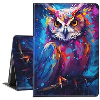 TSNJTBDL Case for ipad Pro 11 Inch 4th/3rd/2nd Generation (2022/2021/2020) Colorful Owl Pattern Dura