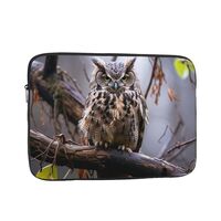 Laptop Case Sleeve 12 inch Laptop Bag Shockproof Computer Carrying Cover Protective Owl on a Branch 