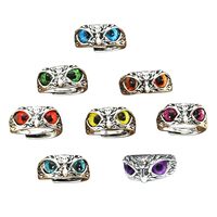 Ucubwfu 8pcs Owl Ring, Alloy Ring Owl Shape, Owl Jewelry, Cute Animal Ring