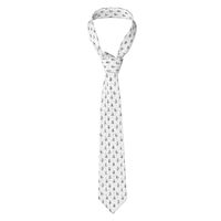 WURTON Owl Tree Branches Print Men'S Tie Wedding Business Party Gifts Cravat Neckties For Groom