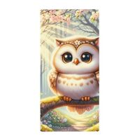 NAWFIVE Cute Owl Flowers Kitchen Towels Spring Hand Towels Bathroom Decor Soft Beach Microfiber Hair