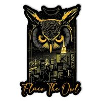 Flaco The Owl Night City Guardian Night Owl Lights Owl Urban Guardian Owl Decal Sticker for Tumbler 