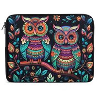 Laptop Sleeve Bag 13inch Slim Computer Carrying Bag Colorful Owl Pictures Laptop Protective Case Bri
