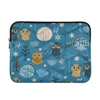 MCHIVER Owls Laptop Sleeve Case 13.3 Inch Laptop Cover Bag Lightweight Computer Carrying Bag for Tra