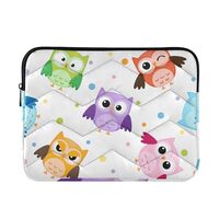 MCHIVER Owls Laptop Sleeve Case 13.3 Inch Laptop Cover Bag Lightweight Computer Carrying Bags for Ta
