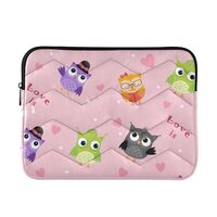 MCHIVER Love of Owls Laptop Sleeve Case 13.3 Inch Laptop Cover Bag Lightweight Computer Pouches for 