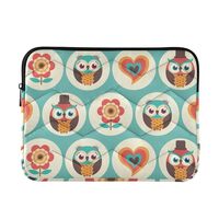 MCHIVER Cute Owls Laptop Sleeve Case 13.3 Inch Laptop Cover Bag Lightweight Computer Sleeve for Wome