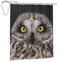 Ovbflc Owl Bathroom Shower Curtain 60inx72in, Modern Bathroom Decoration Waterproof Shower Curtain