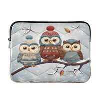MCHIVER Cute Owls Laptop Sleeve Case 13.3 Inch Laptop Cover Bag Lightweight Computer Pouches for Tra
