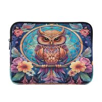 Dream Catcher Boho Owls Laptop Bag Case for Women Men 13-14 inch Laptop Sleeve Slim Briefcase Comput