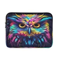 Owl Rainbow Laptop Bag Case for Women Men 13-14 inch Laptop Sleeve Computer Cases for Laptops Slim B