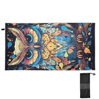 Owls Colorful Beach Towel Large Microfiber Beach Towels Oversized Camping Towels Pool Quick Dry Trav