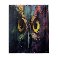 SDMKA Space Owl Eyes Shower Curtain Fabric Waterproof Shower Curtain Set Modern Shower Curtains for 
