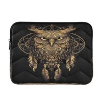 Owls Boho Ethnic Laptop Sleeve Case Cover Bag 13 14 Inch for Women Men Protective Computer Cases Cov