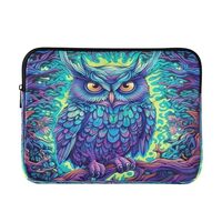 Boho Owls Laptop Sleeve Case Cover Bag 13 14 Inch for Women Men Protective Computer Cases Covers Bag