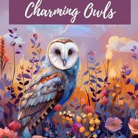 Charming Owls Adult Coloring Book: 50 Designs for Mindfulness, Calmness, and Anxiety Relief (Birds C