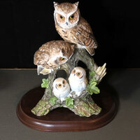 Screech Owls by Katsumi Ito, Danbury Mint