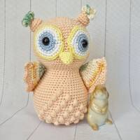 Handmade crochet Owl. Owl Doll. Home Decor. Amigurumi Owl. Crochet animals. Owl stuffed animal Plush
