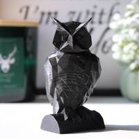 Low Poly Owl 3D Printed Sculpture Art