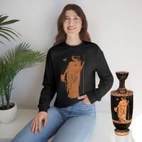 Athena Sweatshirt, Greek Mythology Owl Unisex Crewneck Pullover