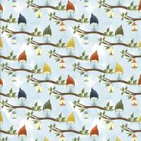 Small Owls Fabric, Owls on Branches, 3 Wishes You Light My Way Gnome 19452, Deane Beesley, Owl Quilt