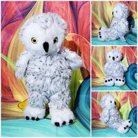 Build A Bear Hedwig Spotted Snow Owl' 15" Harry Potter Stuffed Plush Rotating Head