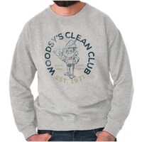 Clean Club Don’t Pollute Woodsy Owl Nature Womens or Mens Crewneck Sweatshirt