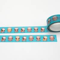Hamamonyo Owl Washi Tape / Made in Japan / Owl Masking Tape / Pen Pal Gift / Planner or BUJO Supply 