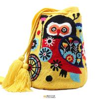 Owl Large wayuu Bag - Crossbody