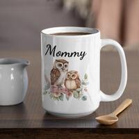 Mom Mug Mom and Baby Gift Owl Mug Mother's Day Gift Mom Coffee Gift Mommy and Me Owl Mug