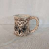 Boho Owl Japanese Mug | Owl Have a Nice Day Mug | Hobbyist Owl Mug Ceramic | Boho Owl Mug Double Sid