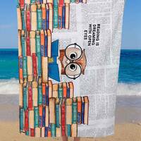DOGO Mare, Multicolor Beach Towel - The Wise Owl Design