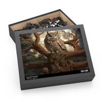 Night Owl - Family-Friendly Jigsaw Puzzle, Fun for Kids & Adults, 120, 252, or 500 Pieces