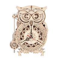 Owl Clock 3D Wooden Jigsaw Puzzle