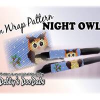 Pen Wrap Pattern - Night Owl