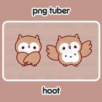 PNGTuber - Owl | Chibi | Cute | Kawaii | Twitch | YouTube | Vtuber | Streaming | Ready to Use and Do