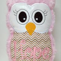 Personalized Owl Reading Buddy Pillow, Soft Toy