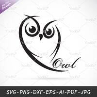 Owl SVG, Png, Cut File Owl for Cricut, Owl Silhouette, Birds Design, Owl vector Clipart, Cnc laser c