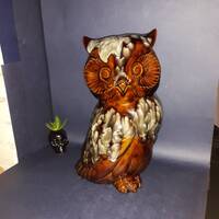 Superb Owl! Vintage 15" Alberta Mold Owl Statue