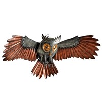 Metal Flying Owl Wall Art