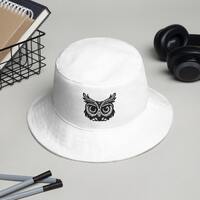 Chic Owl-Print Bucket Hat, Unisex Trendy Owl Bucket Cap, Casual Bird-Themed Sun Hat