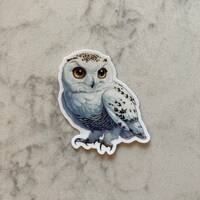 Snowy Owl Sticker • Chibi Anime Owl Stickers • Cute Matte Owl Sticker