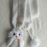 White Owl - Knitted Scarf