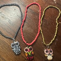 Boho owl charm bracelets