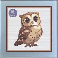 Spotted owl counted cross stitch pattern