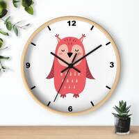 Owl Folk Style Wall Clock Owl Wall Clock Unique Wall Clocks Owl Wall Decor Animal Wall Clocks Owl Lo