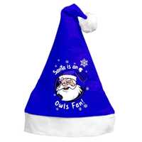 Santa is an Owls Fan! Unofficial Santa Hat Merchandise Printed Logo