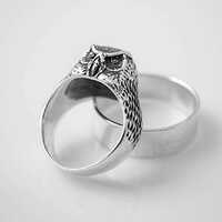 Sterling Silver Owl Ring, Bird Jewelry, Animal Jewelry