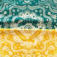 Night Watch Cotton Bandana with Owl and Fox, Be Brave, Be Kind