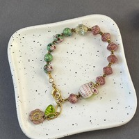 Owl Bracelet - Enamel - Charm Bracelet - Whimsical Jewelry